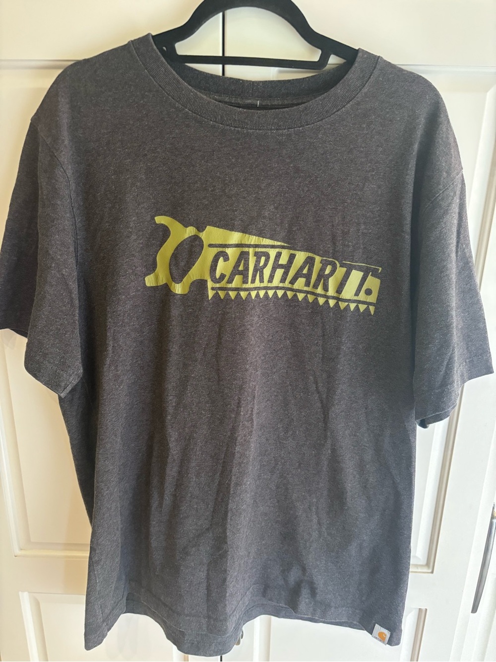 Carhartt Relaxed Fit Saw Blade Graphic T-Shirt Men’s Large Charcoal Workwear